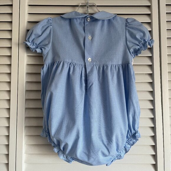 Rosalina Collections giraffe & flower smocked bubble girl’s size 18 months - Picture 4 of 8